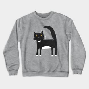 Black and White Tuxedo Cat Crewneck Sweatshirt